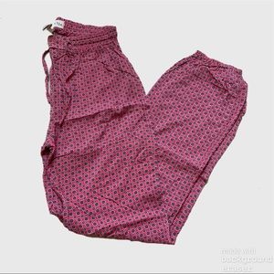 BROTES Pink Colorful Stretchy Pants
